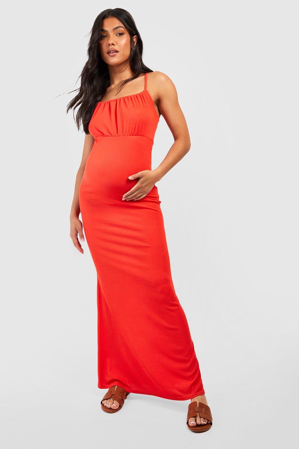 Maternity maxi cheap dress boohoo